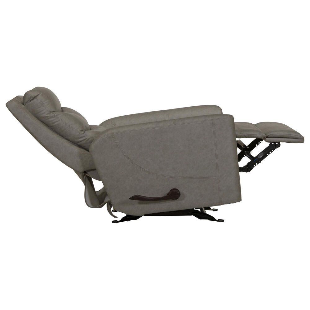 Hartsfield Jet Power Glide Recliner in Silver, , large