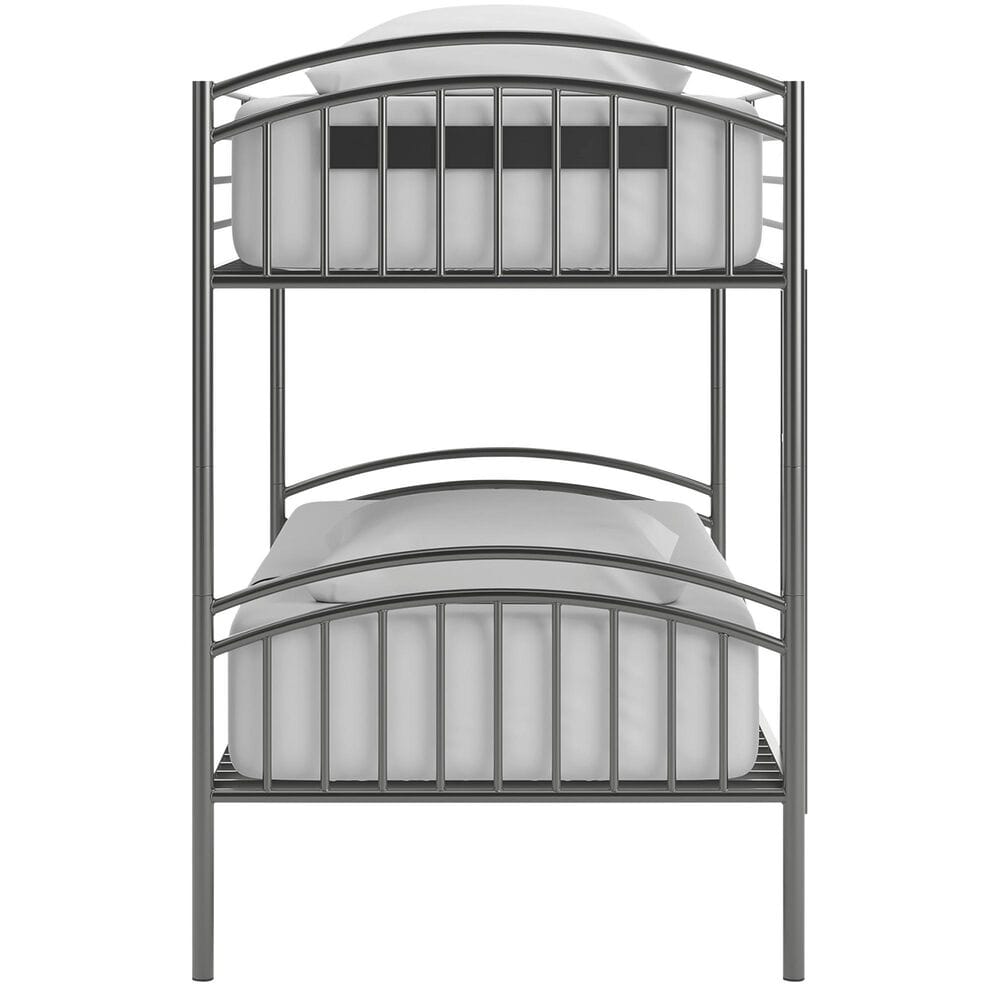 Ashley Lanceburg Twin over Twin Bunk Bed with Ladder in Gray, , large