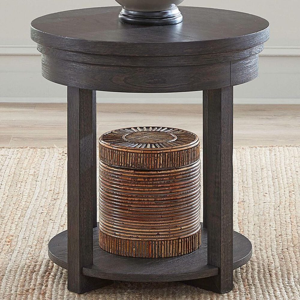 Belle Furnishings Weston End Table in Peppercorn, , large