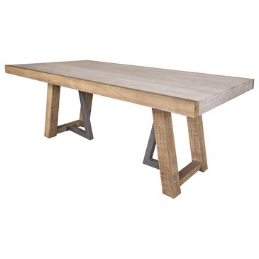 Fallridge Mita Dining Table in Gray, Brown and White Limestone - Table Only, , large