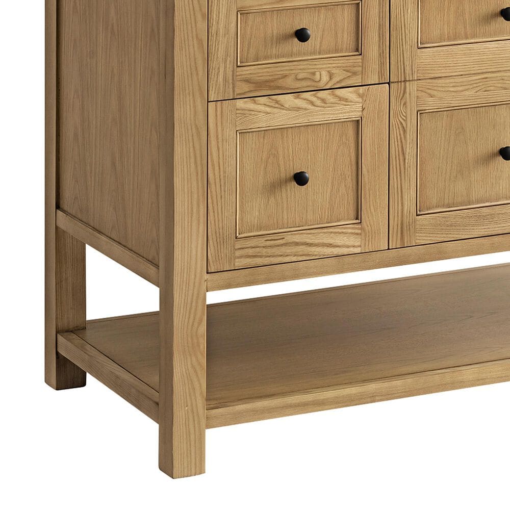 James Martin Breckenridge 48" Single Bathroom Vanity Cabinet in Light Natural Oak, , large
