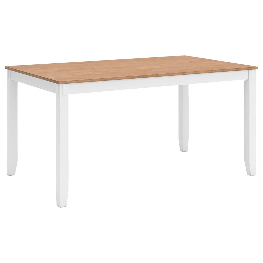 Ashley Gesthaven 6-Piece Rectangular Dining Set in Natural and White, , large