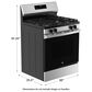 GE Appliances 30" Freestanding Gas Range with Self-Clean and 4 Burners in Stainless Steel and Black, , large