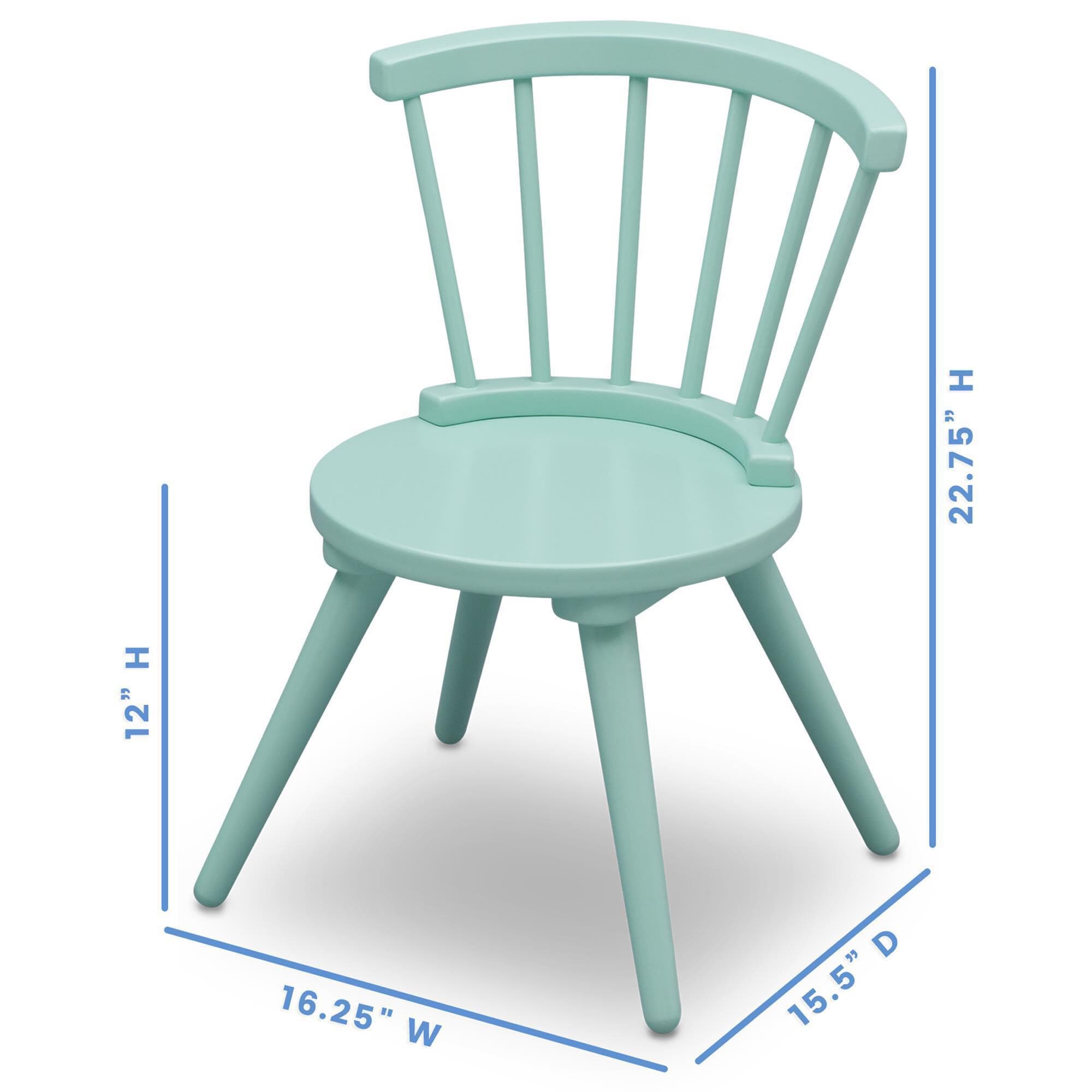 Delta Children Windsor Chair in Aqua (Set of 2)