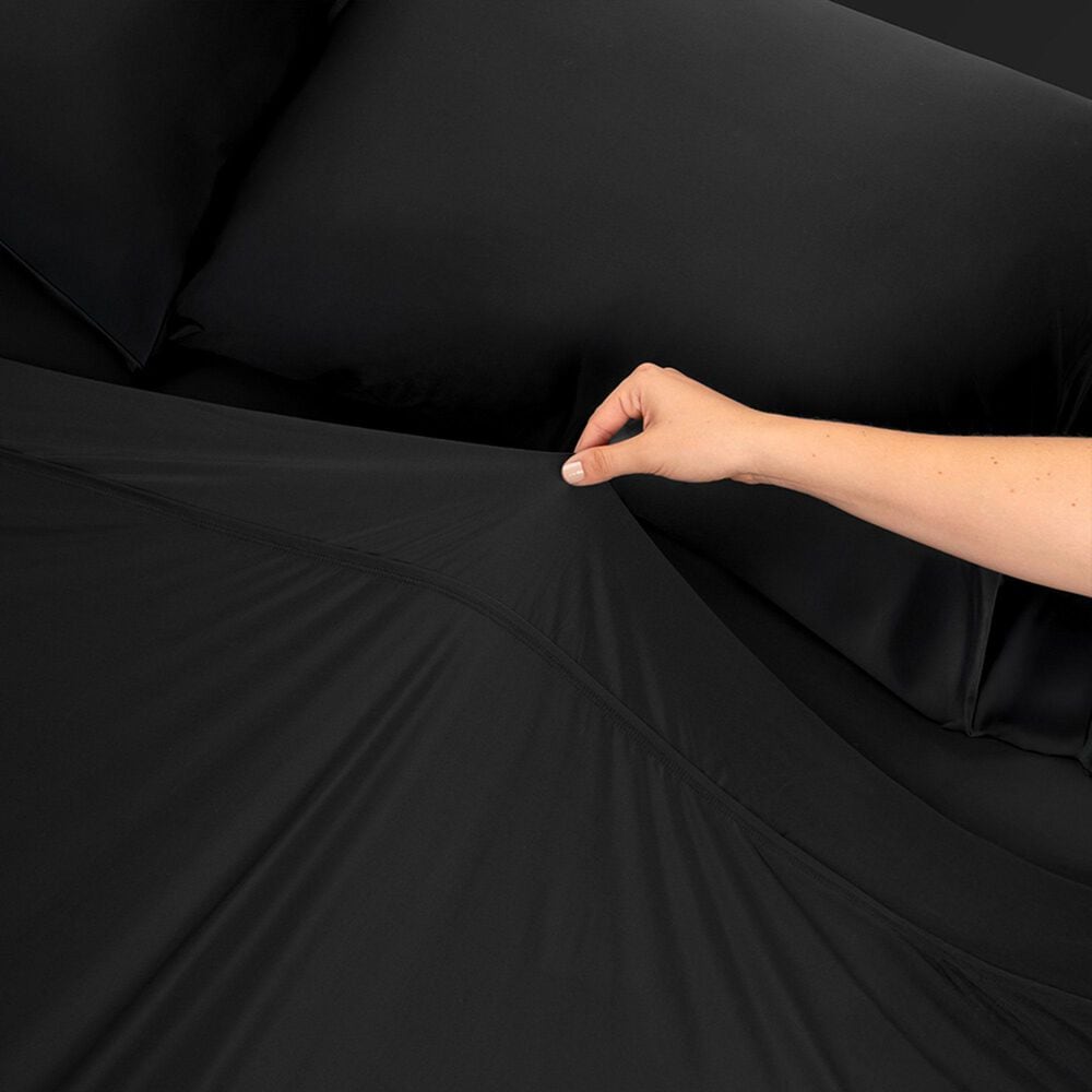 SHEEX Nightfall 3-Piece Twin/Twin XL Cooling Sheet Set in Black Eclipse, , large