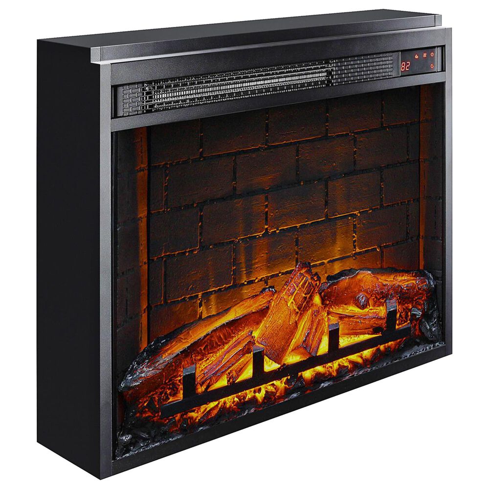 DHP 23" Electric Fireplace Insert in Black, , large