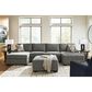 Ashley Clarington Oversized Accent Ottoman in Greystone, , large