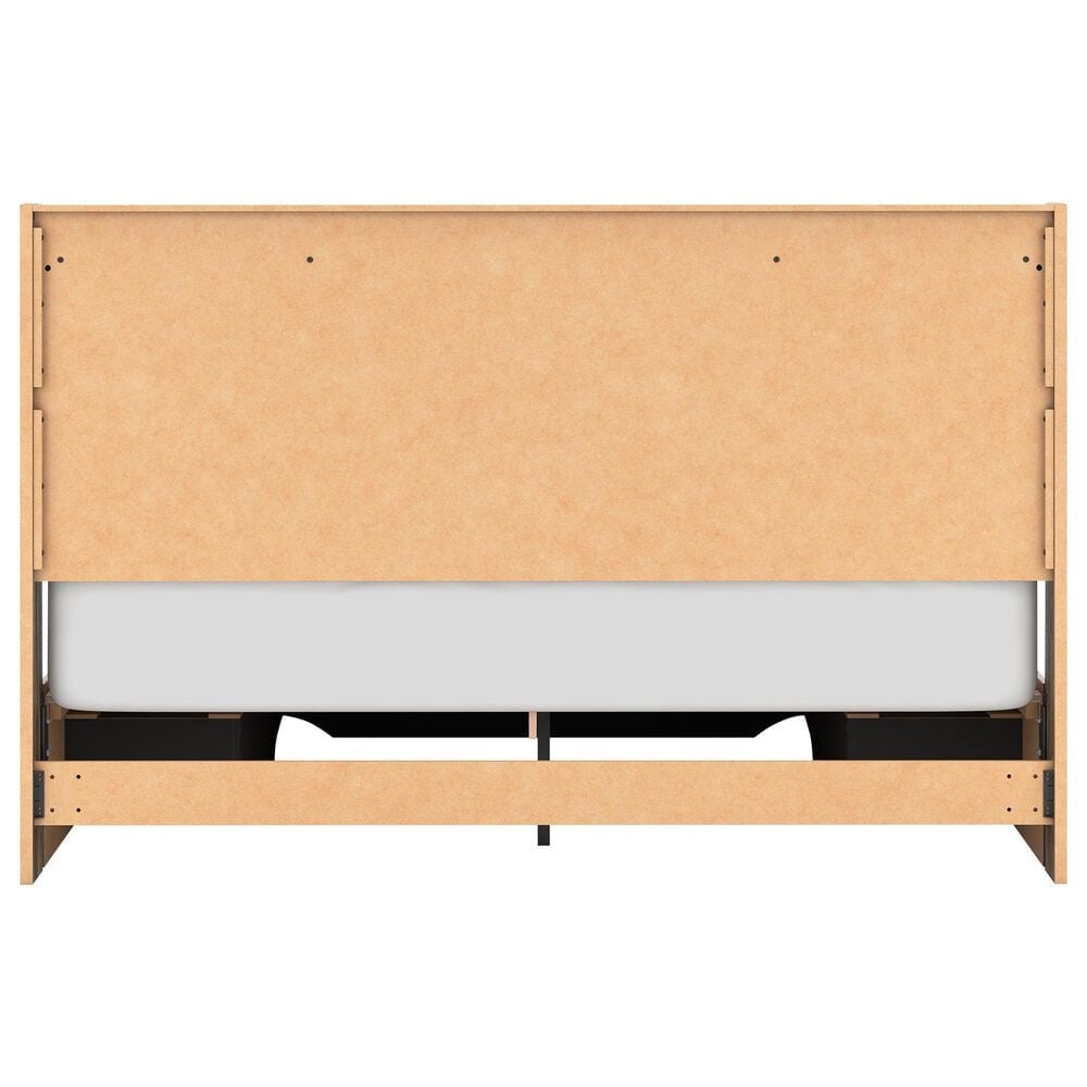 Ashley Elbrim King Storage Bed in Weathered Brown, , large