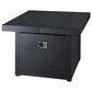 Plank And Hide Co 34" Square Firepit Top & Base in Black, , large