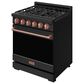 Thor Kitchen Gordon Ramsay 4.6 Cu. Ft. Professional Gas Range with Rose Gold Handle Kit in Black, , large