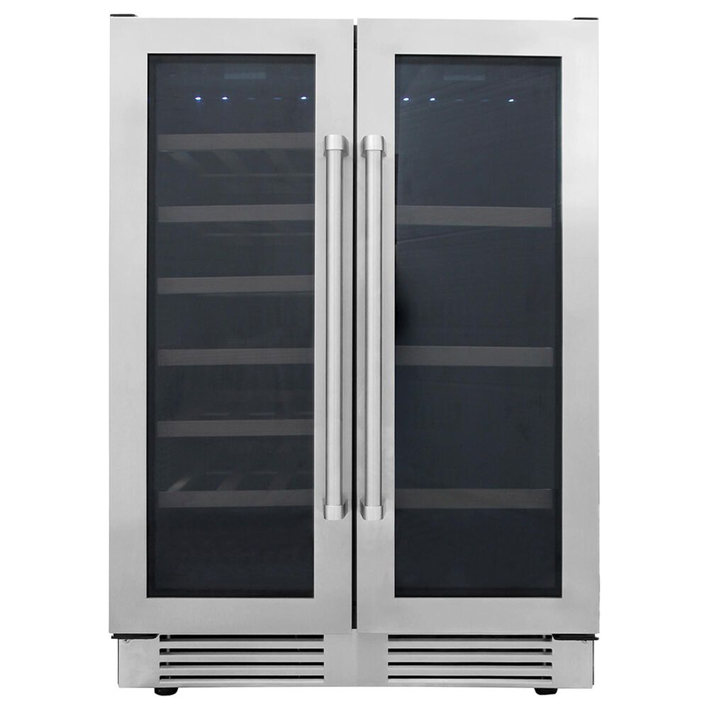 Thor Kitchen 24" French Door Wine and Beverage Center in Stainless Steel, , large