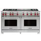 Wolf 60" Double Gas Range in Stainless Steel, , large