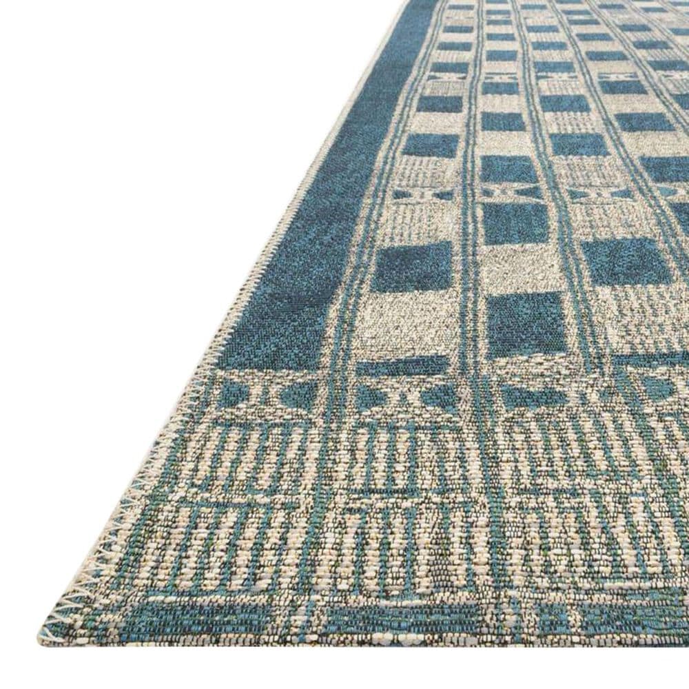 Loloi Mika MIK-08 6&#39;7&quot; x 9&#39;4&quot; Blue and Ivory Area Rug, , large