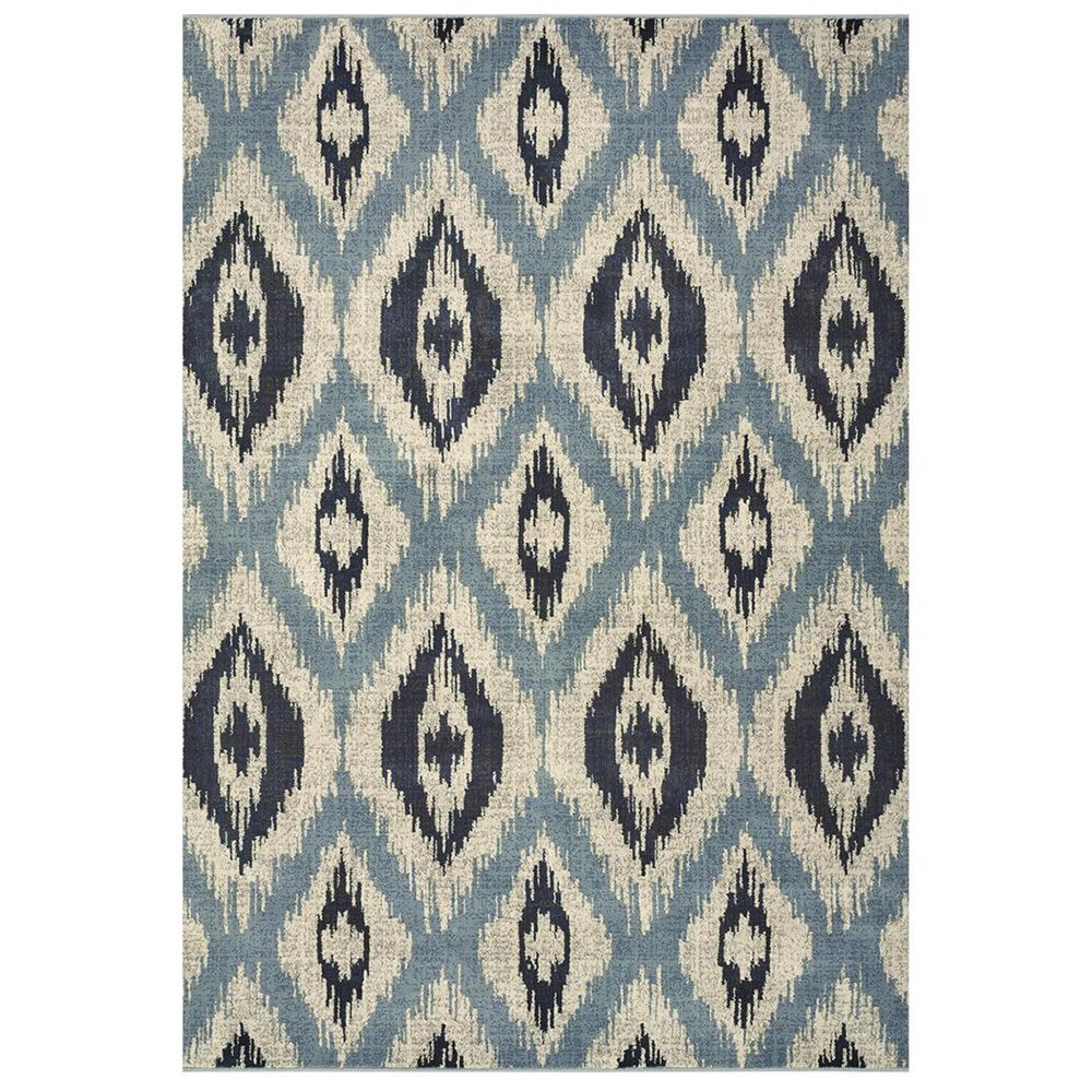 Oriental Weavers Linden 7825C 1'10" x 3' Blue Area Rug, , large