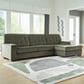 Ashley Caspian-Town 2-Piece Right Facing Sectional with Chaise in Olive, , large