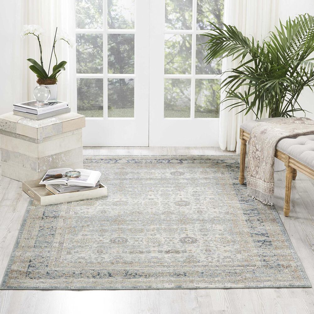 Nourison Malta MAI10 KI25 3"11" x 5"7" Cloud Area Rug, , large