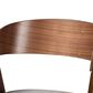 Baxton Studio Danton Arm Chair with Grey Cushion in Walnut Brown (Set of 2), , large