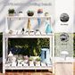 HOMLUX Outdoor Storage Potting Bench in White, , large