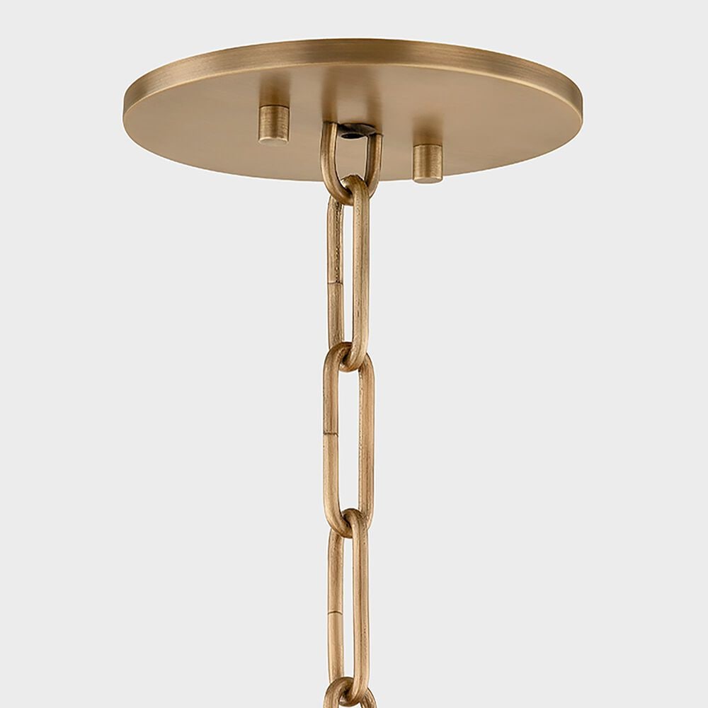 Troy Lighting Irvine 28" 1-Light Pendant in Patina Brass, , large