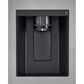 LG 27.2 Cu. Ft. Side-by-Side Refrigerator with Smooth Touch Ice Dispenser in Print Proof Stainless Steel, , large