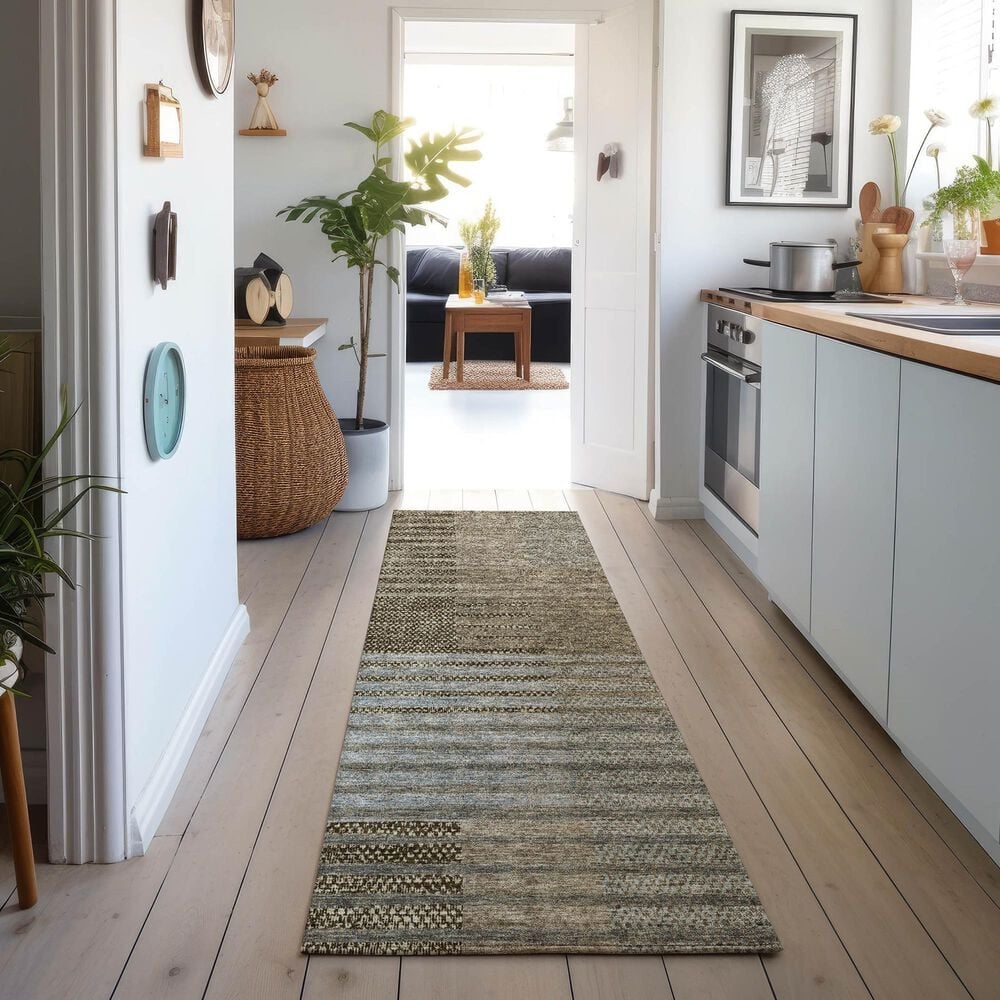 Dalyn Rug Company Neo NO17 2&#39;3&quot; x 7&#39;6&quot; Taupe Runner, , large