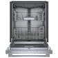 Bosch 500 Series 24"" Built-In Bar Handle Dishwasher with 8 Wash Cycles in Stainless Steel, , large