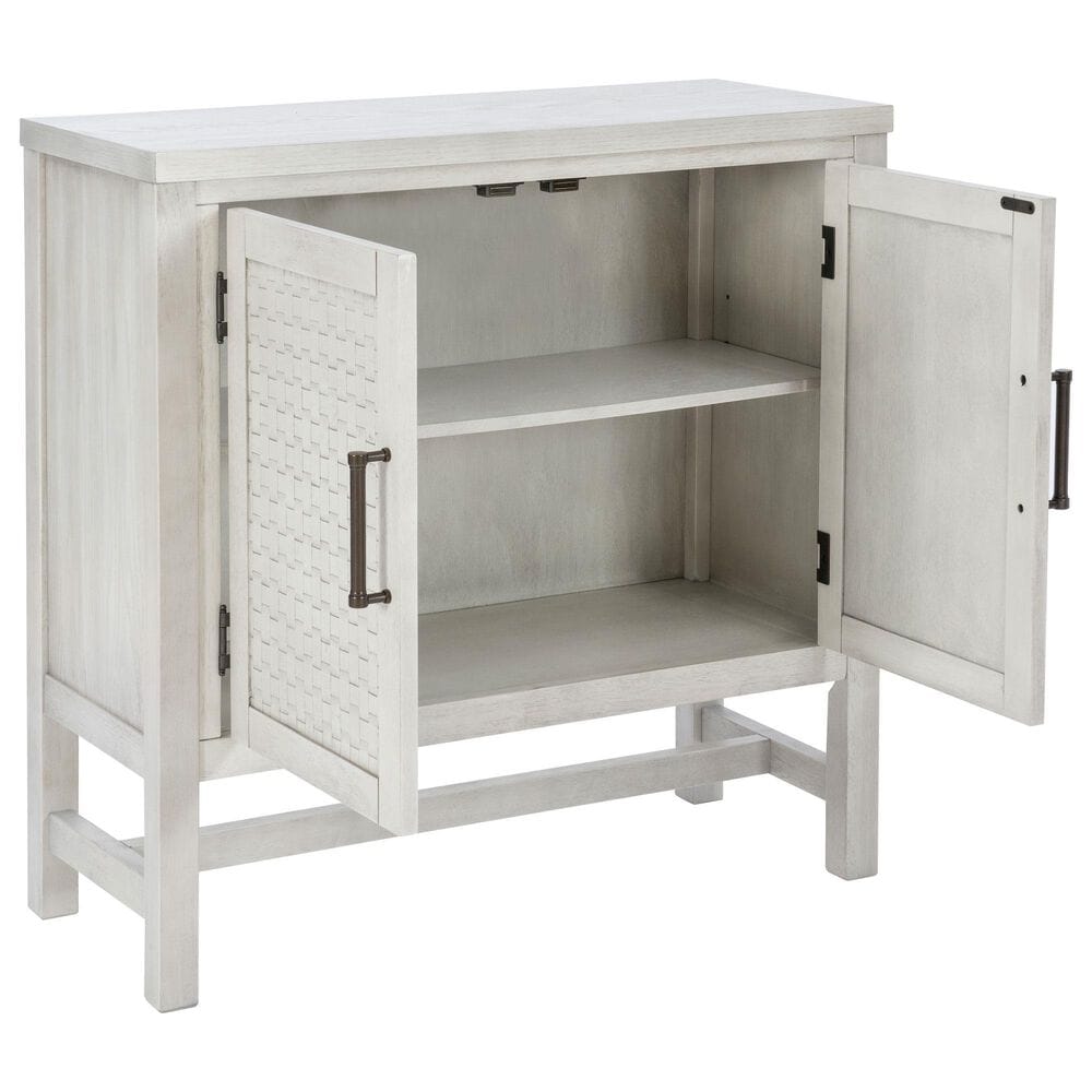 Linon Home Decor Malcolm 2-Door Accent Cabinet in Pebble Grey, , large