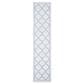 Safavieh Bermuda Geometric 2" x 8" Ivory and Light Blue Indoor/Outdoor Area Performance Rug, , large