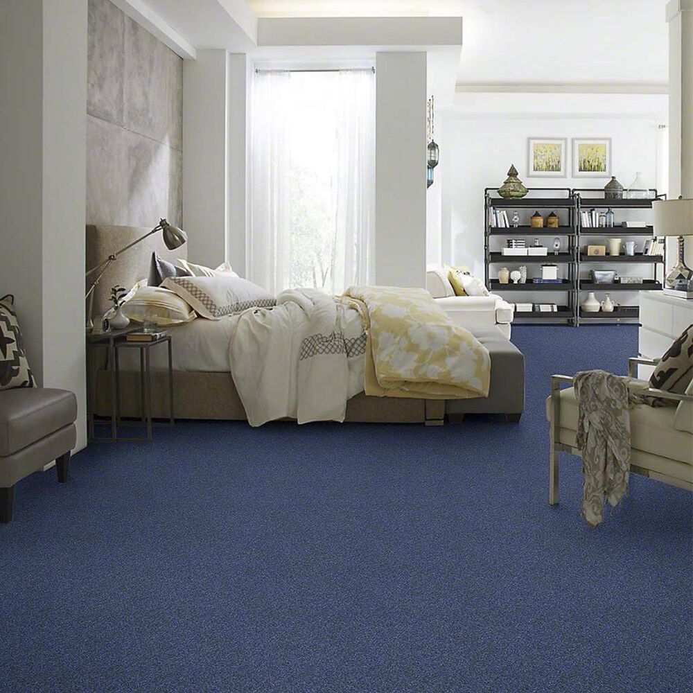Shaw Barracan Classic III Carpet in True Blue, , large