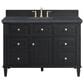 James Martin Vanities Lorelai 48" Single Vanity in Black Onyx with 3 cm Charcoal Soapstone Quartz Top, , large