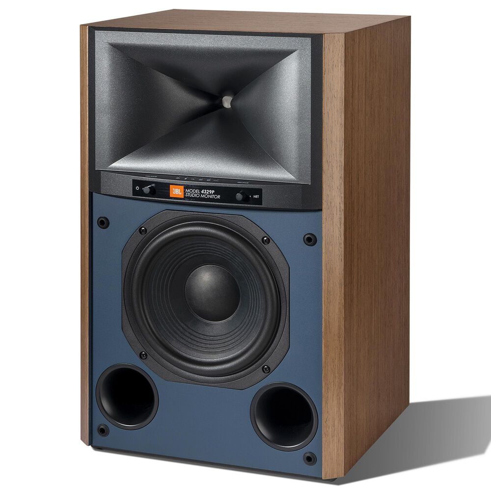 JBL 4329P Studio Monitor Powered Loudspeaker in Natural Walnut, , large