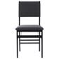 Linon Home Decor Norway Folding Chair in Black, , large