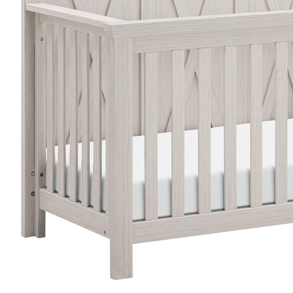 DaVinci Emory Farmhouse 4-in-1 Convertible Crib in White Driftwood, , large