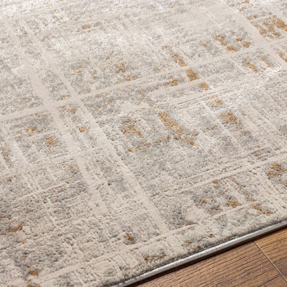 Surya Alpine ALP-2314 2&#39;7&quot; x 7&#39;3&quot; Ivory, Tan, Gray, Light Gray and Off-White Runner, , large
