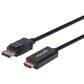 Manhattan 6" DisplayPort Male to HDMI Male Cable in Black, , large