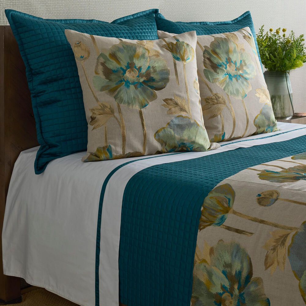 Ann Gish Ready-to-Bed 2.0 30" x 36" Quilted Pillow in Teal, , large
