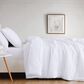 Pem America Brooklyn Loom Carlisle Stripe 3-Piece King Duvet Cover Set in White, , large