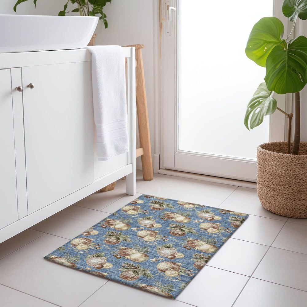 Dalyn Rug Company Wonderland WN36 Denim 1&#39;8&quot; x 2&#39;6&quot; Area Rug, , large