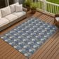 Dalyn Rug Company Soft Essentials Chevron Navy 8" x 10" Area Rug, , large