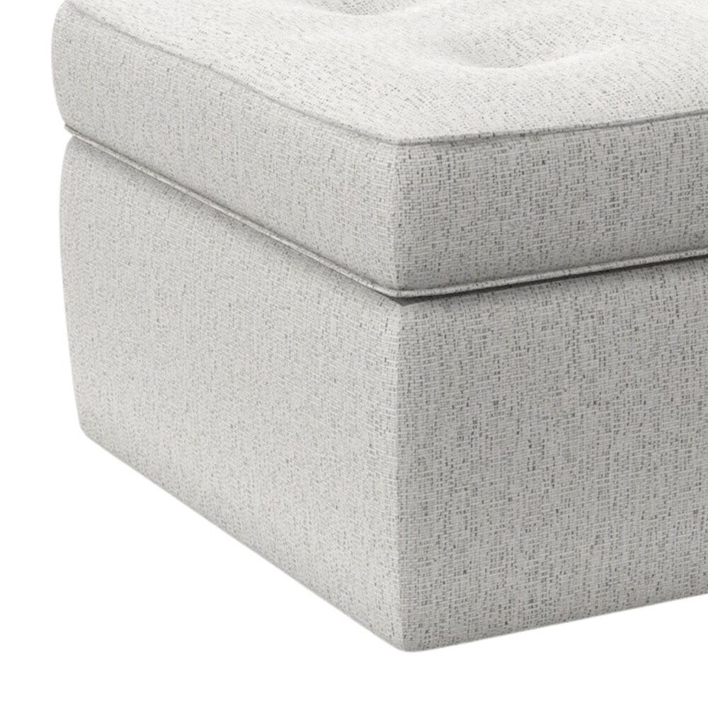 England Furniture Walker Storage Ottoman with Casters in Benson Granite, , large