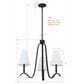 Southern Lighting Webb 3-Light Chandelier in Off White, , large