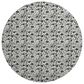 Dalyn Rug Company Soft Essentials Floral Ivory 8" Round Indoor/Outdoor Area Rug, , large