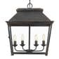 Golden Lighting Abingdon 4-Light Pendant in Antique Black, , large