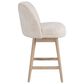 Armen Living Sadie 26" Swivel Counter Height Stool in Washed Wood, , large