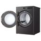 LG 7.3 Cu. Ft. Smart Front Load Gas Dryer with Built-In Intelligence and TurboSteam in Black Steel, , large
