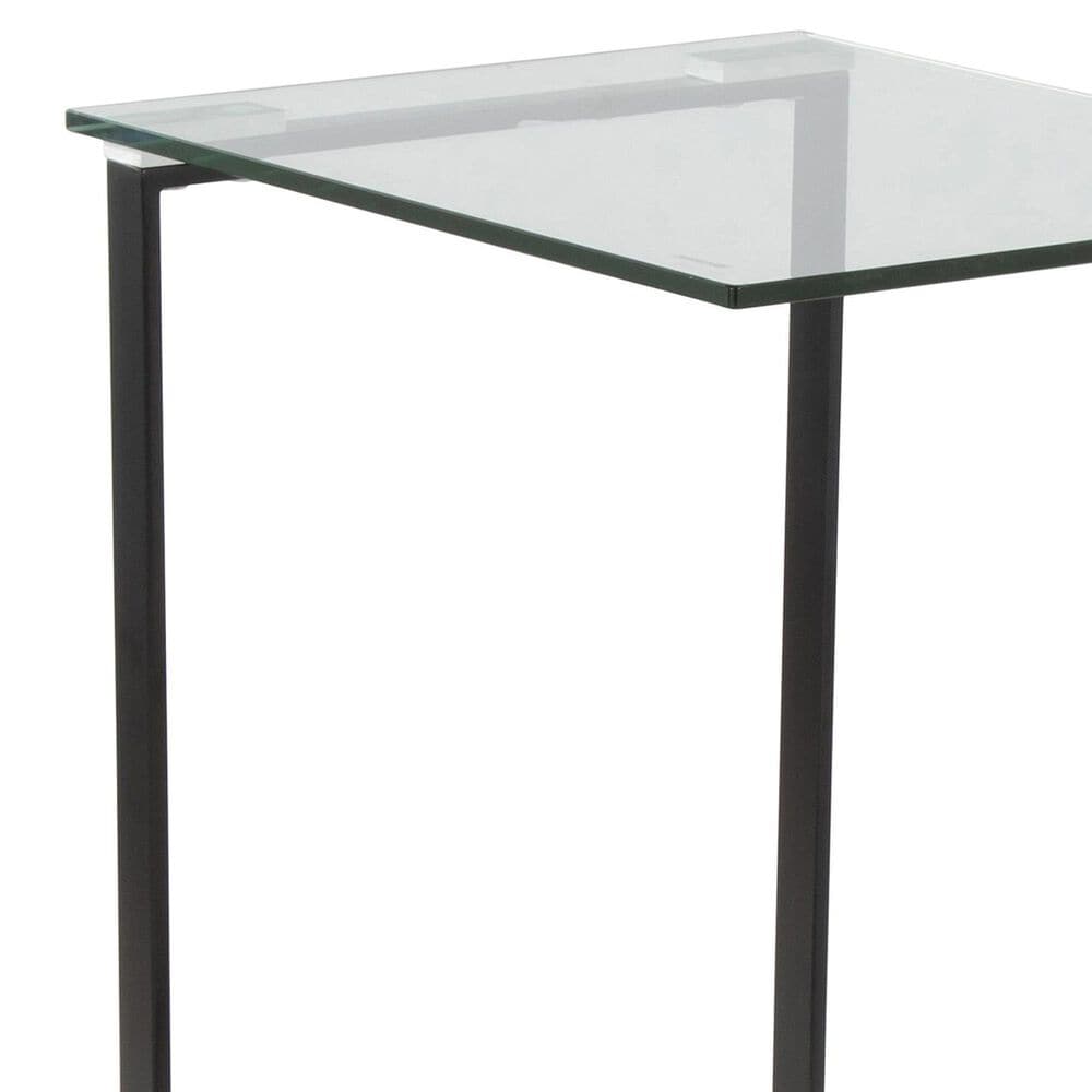Lumisource Zenn End Table in Black and Clear, , large