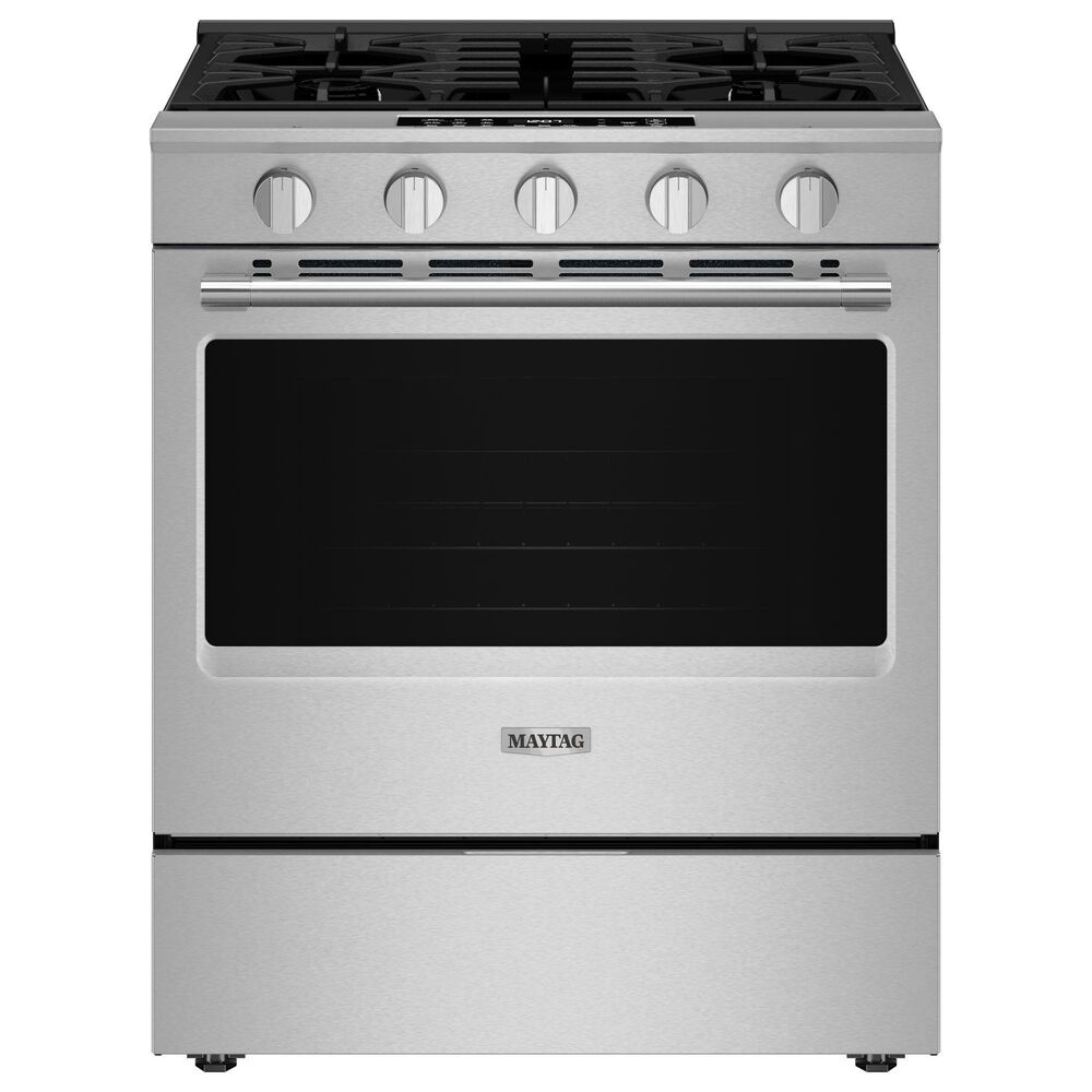 Maytag 5 Cu. Ft. Slide-In Gas Range in Fingerprint Resistant Stainless Steel, , large