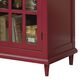 Studio Edge Barrister Lane Display Cabinet in Berry Red, , large