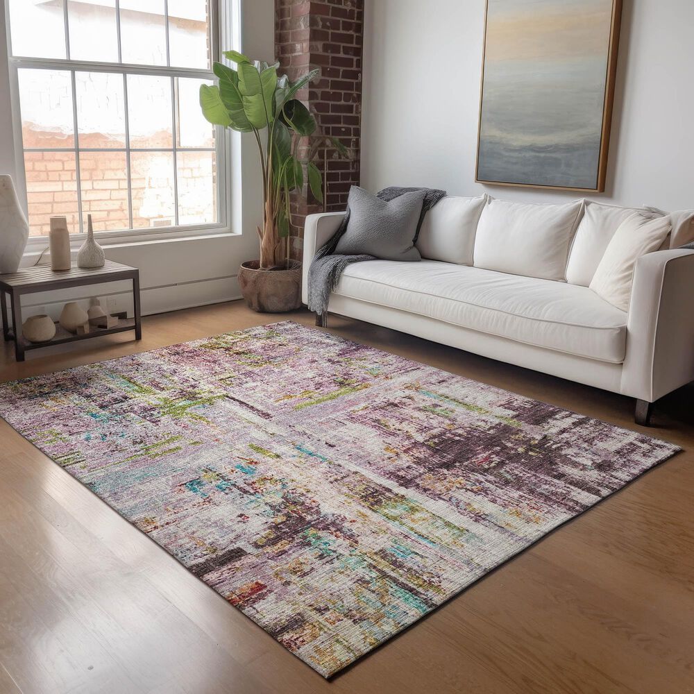 Dalyn Rug Company Nouveau NV2 10&#39; x 14&#39; Lavender Indoor/Outdoor Area Rug, , large