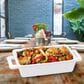 HIC Kitchen 8.5" Lasagna Pan with Handles in White, , large
